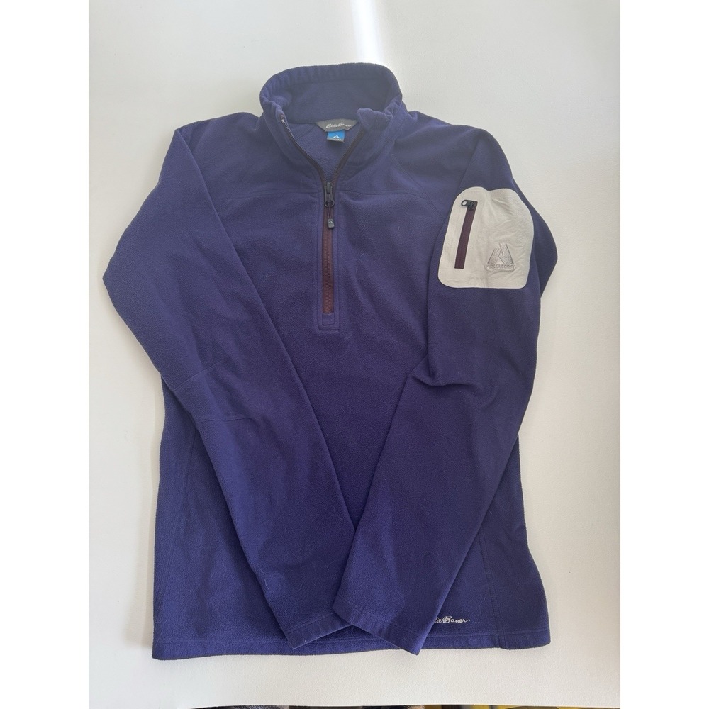 Eddie Bauer Purple Fleece Quarter-Zip Pullover Women's XS‎